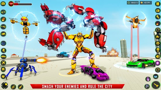 Bee Robot Car Transform Games Screenshot