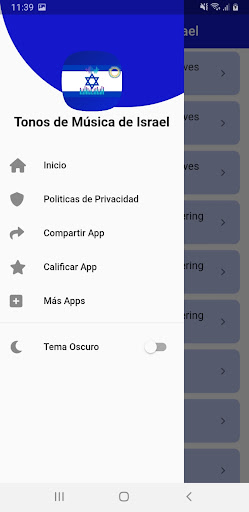 Android application Israeli Music Ringtones screenshort