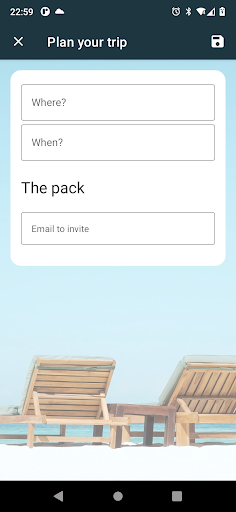 Packtrip Screen 2