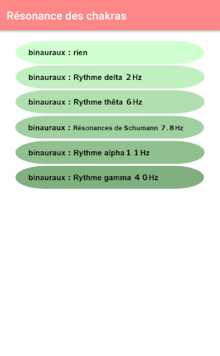 Résonance des chakras Screen 2