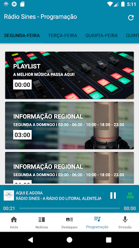 Rádio Sines Screen 3