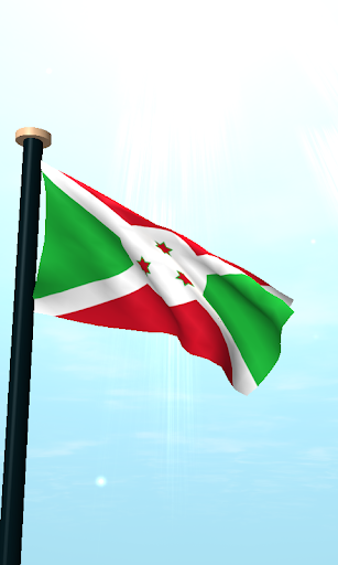 Burundi Flag 3D Live Wallpaper Screen 2
