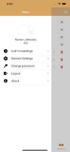 @COM Personal Call Manager App Screen 3