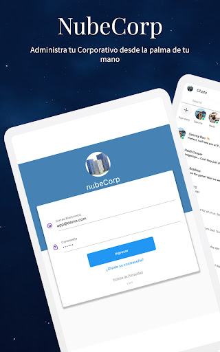 Android application NubeCorp screenshort