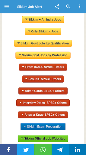 Android application Sikkim Job Alert screenshort