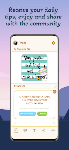 FriendTip -> Daily Quotes Screen 2