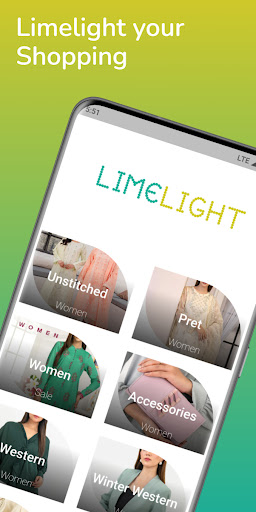 Android application Limelight Store Online Shoping screenshort