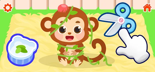 動物病院 獣医 赤ちゃんゲーム : 動物園 子供向け