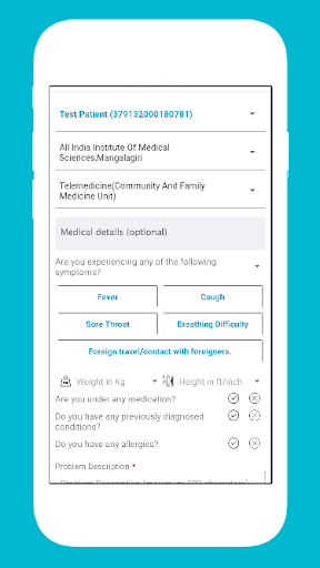 AIIMS Mangalagiri e-Paramarsh Screen 3