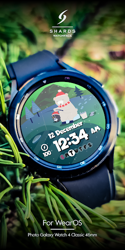 SH010 Watch Face, WearOS watch Screen 2