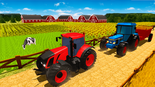 Farming Tractor Trolley Sim