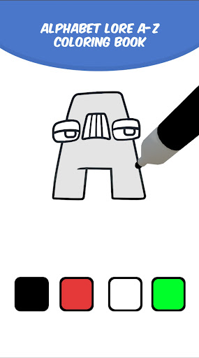 Coloring Alphabet Lore