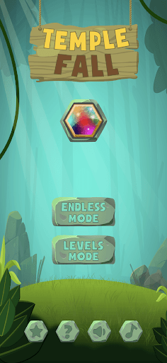 Temple Fall - Hexagon Drop