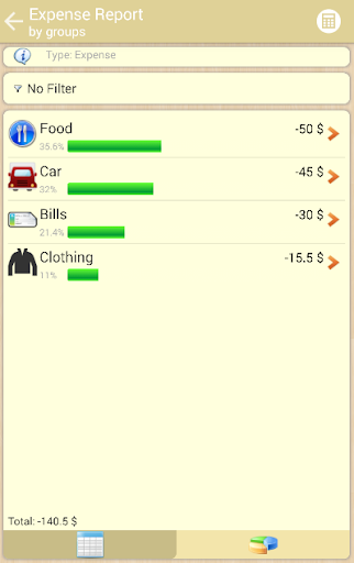 MyMoneyTracker Lite Screen 3