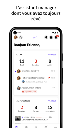 Aperçu de l'application