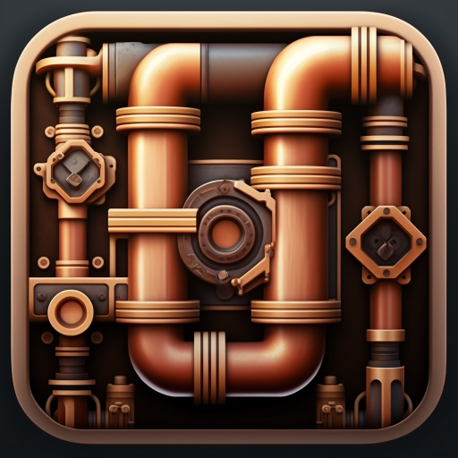 Pipe Puzzle Brain Game Logo
