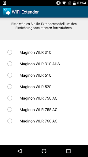 Android application Maginon WiFi Extender screenshort