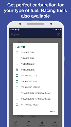 Jetting for Yamaha 2T Moto Mot