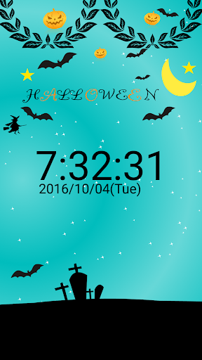 ハロウィン パーティー 飾り風　イメージ 卓上時計 Screen 2