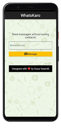 Android application WhatsKaro - Instant chat screenshort