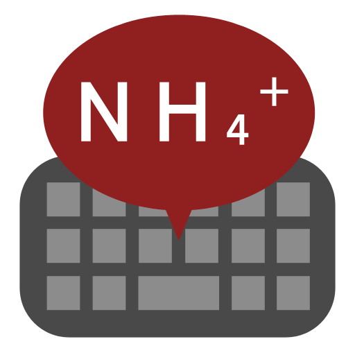Chemical equation keyboard A logo