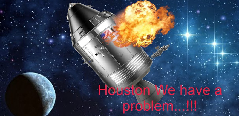 Apollo 13 space mission. Houston we have a problem