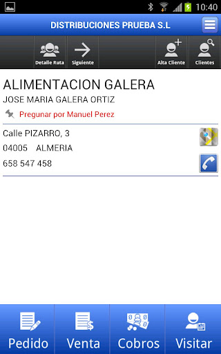 Android application Más Ventas screenshort