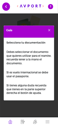 Avport App Screen 3