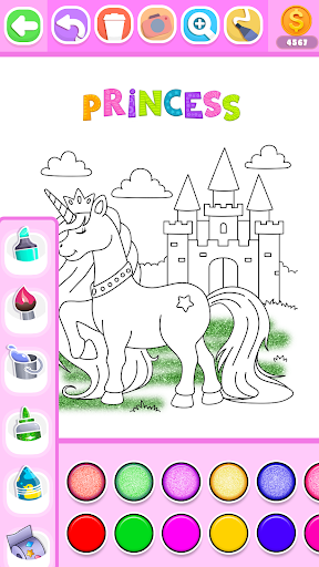 Princess Coloring Book Glitter Screenshot 4 - AppWisp.com