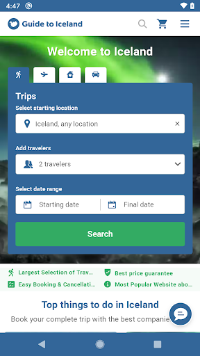 Android application Guide to Iceland screenshort