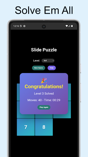 Slide Puzzle - A Fun Game