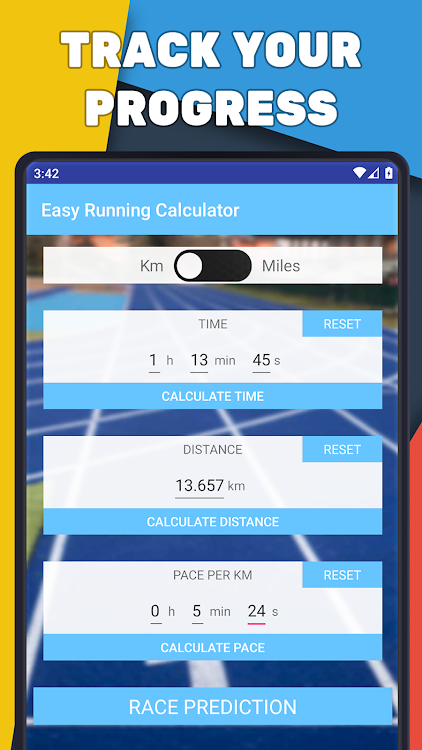 Easy Running Calculator (time, - 1.2.6 - (Android)