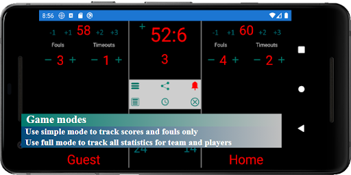 Sports - Basketball scoreboard Screen 3