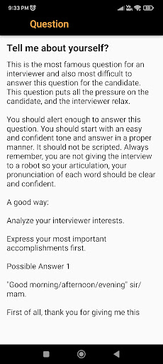 HR Interview Questions Screen 2
