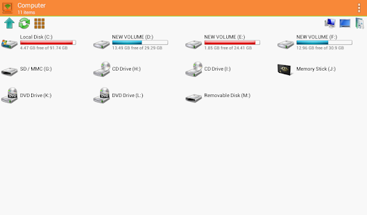 WiFi PC File Explorer Pro Screenshot