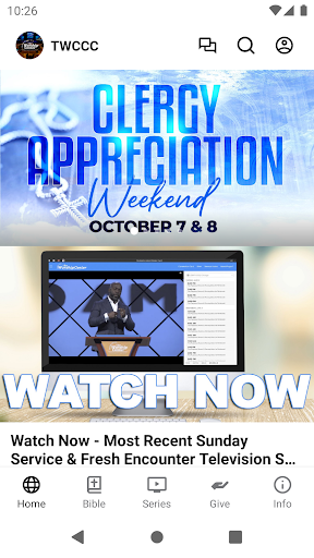 Screenshot of The Worship Center