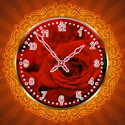 Rose FlowerClock LiveWallpaper