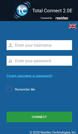 Android application Total Connect 2.0E screenshort