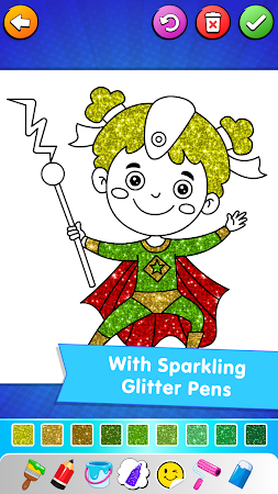Game screenshot Super Hero Games Coloring apk download