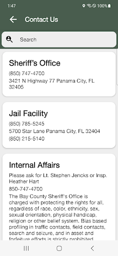 Bay County Sheriff’s Office FL Screen 3