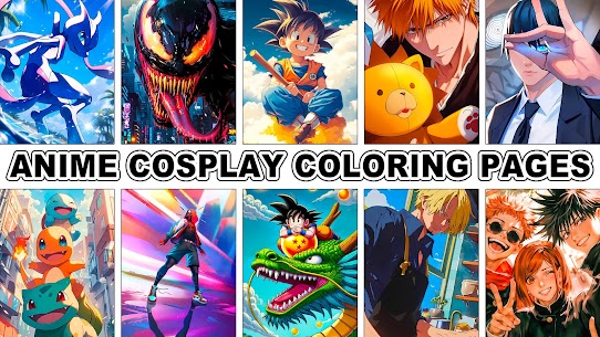 Anime Cosplay Coloring Pages 5