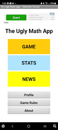 Android application The Ugly Math App screenshort