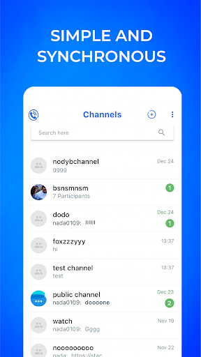 Android application Yooz screenshort