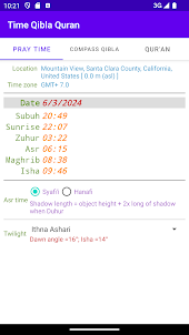 Time Qibla Quran