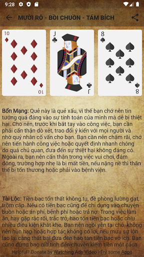 Bói bài Tây -Tarot Screen 3