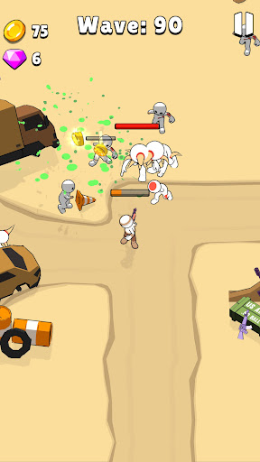 Android application Zombie Defence screenshort