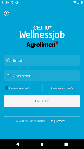 Android application Wellnessjob Agrolimen screenshort