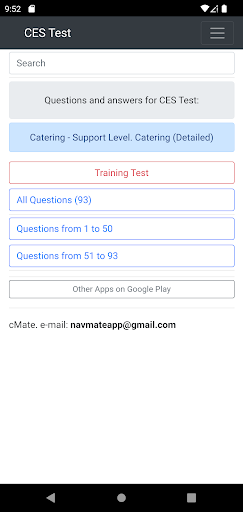 Catering - Support Level CES Screen 3