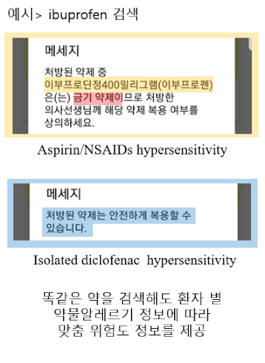 약물 알레르기 알리미 Screen 3