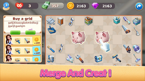 Merge Design-Mansion Makeover 0.1.4.254 APK + Мод (Unlimited money) за Android